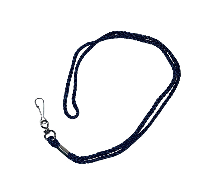 Navy Blue Lanyard Cord With Swivel Clip - Pack of 100