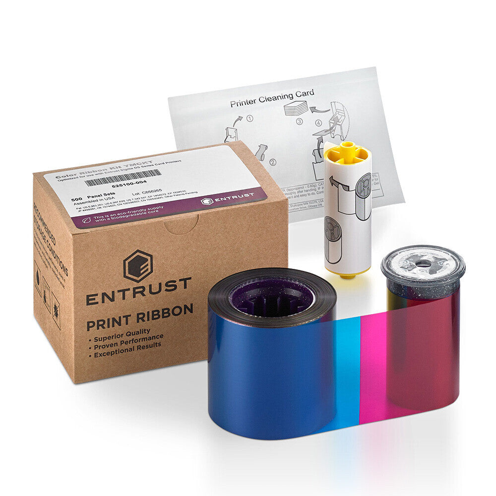 Entrust Sigma Series DS1 & DS2 YMCKT Ribbon - 500 Prints